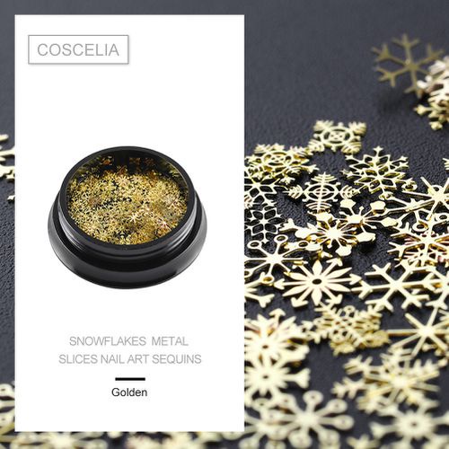 Phụ Kiện Trang Trí Móng Tay Hình Bông Tuyết 3D Lấp Lánh Xinh Xắn