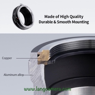 Ngàm chuyển EOS- SL hiệu K&F Concept (sử dụng lens EOS trên máy Lumix, Leica, Sigma ngàm L)