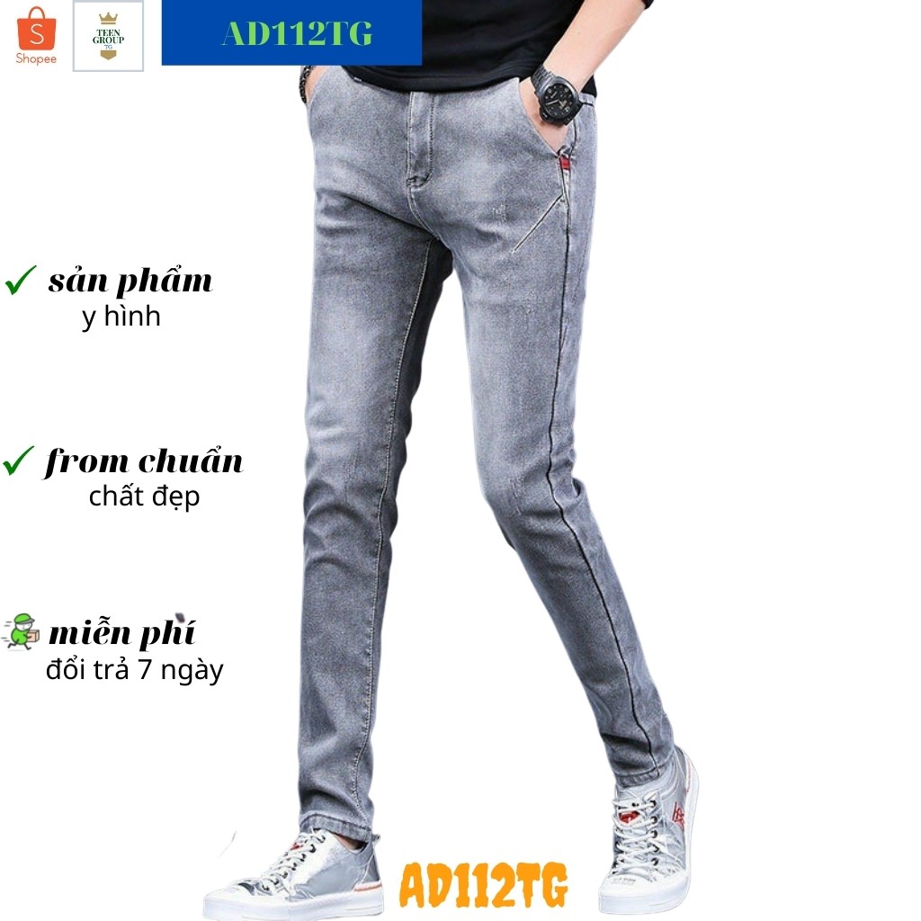 Quần Jean Nam TENJI STORE AD112TG Xám Trơn Mẫu Mới Trẻ Trung Thời Trang 2021 Giá Gốc Tận Xưởng Mẫu Mới (44 - 70KG) | BigBuy360 - bigbuy360.vn