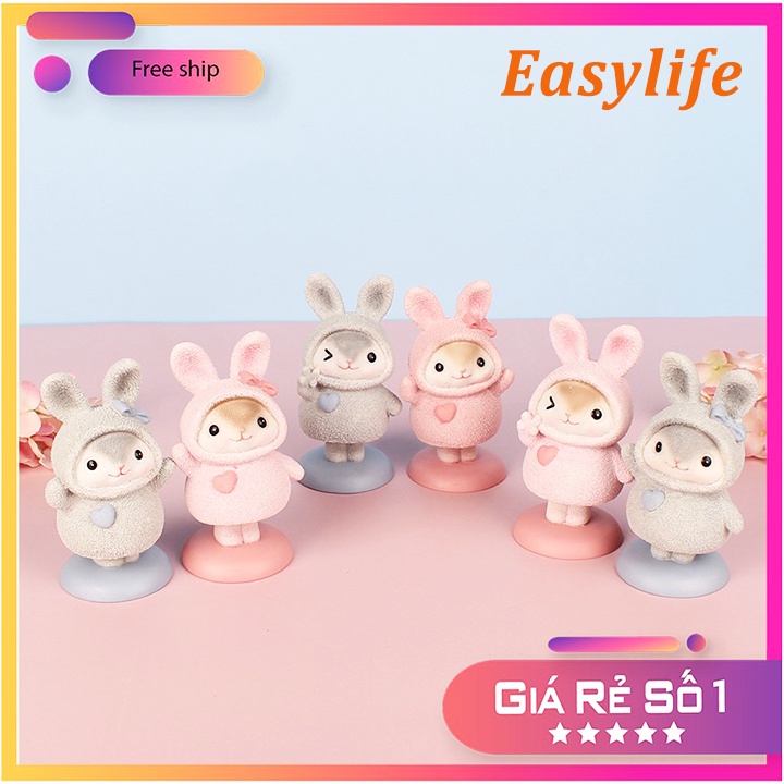 (HOT) Set Chuột Bắc Cực Tai Thỏ Trang Trí Xe Hơi,Trang Trí Taplo Ô Tô, Bàn Làm Việc,Bàn Học Phòng Khách Cực Xinh Giá Rẻ