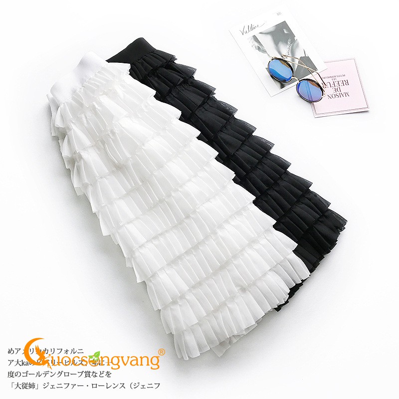 Chân váy xếp ly chân váy midi GLV107 Cuocsongvang