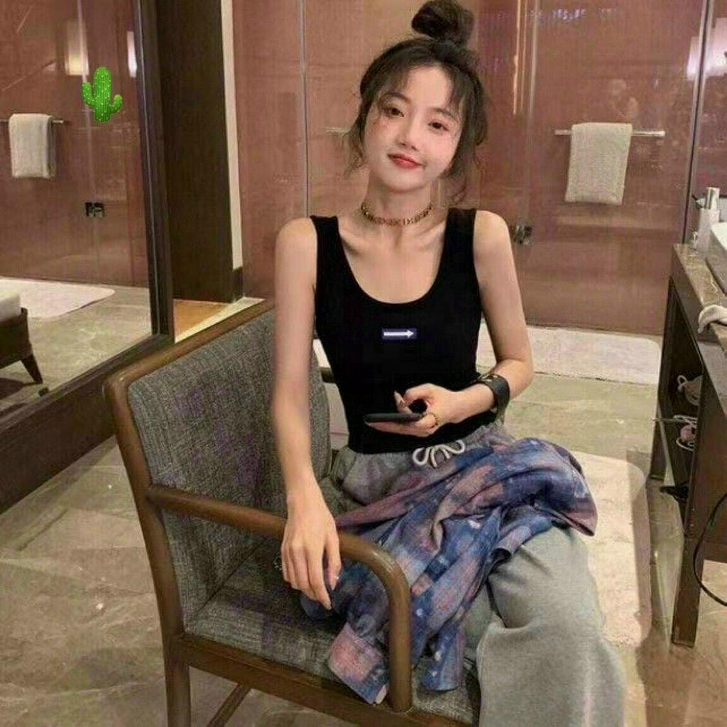 áo ba lỗ thêu hình mũi tên xinh