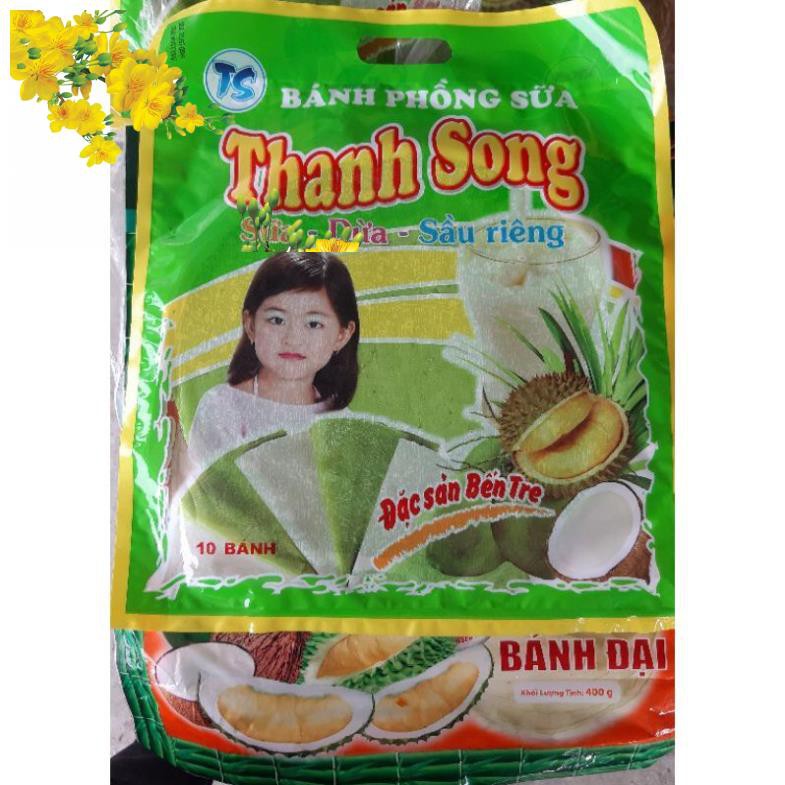 Bánh Tráng Phồng sữa Lá Dứa Sầu Riêng Thanh Song