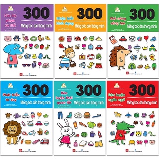 SÁCH - 300 miếng bóc dán thông minh ( NHIỀU CHỦ ĐỀ )