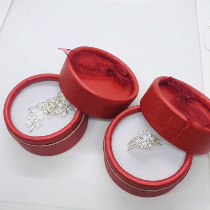 Hộp đựng quà tặng,Hộp quà đựng trang sức,Hộp quà tặng nhỏ xinh đính nơ phù hợp đựng trang sức-Trang sức LCJ