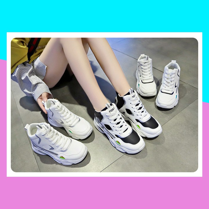 [XẢ KHO - FREESHIP] Giày thể thao nữ cao cổ loại 1 phong cách hàn quốc giày nữ đẹp  mẫu mới 2020 full box HT174 | BigBuy360 - bigbuy360.vn