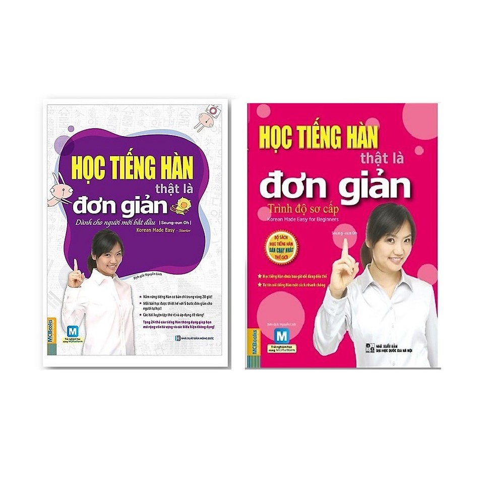 Sách - Combo Học Tiếng Hàn Thật Là Đơn Giản Cho Người Mới Bắt Đầu + Học Tiếng Hàn Thật Là Đơn Giản -Trình Độ Sơ Cấp