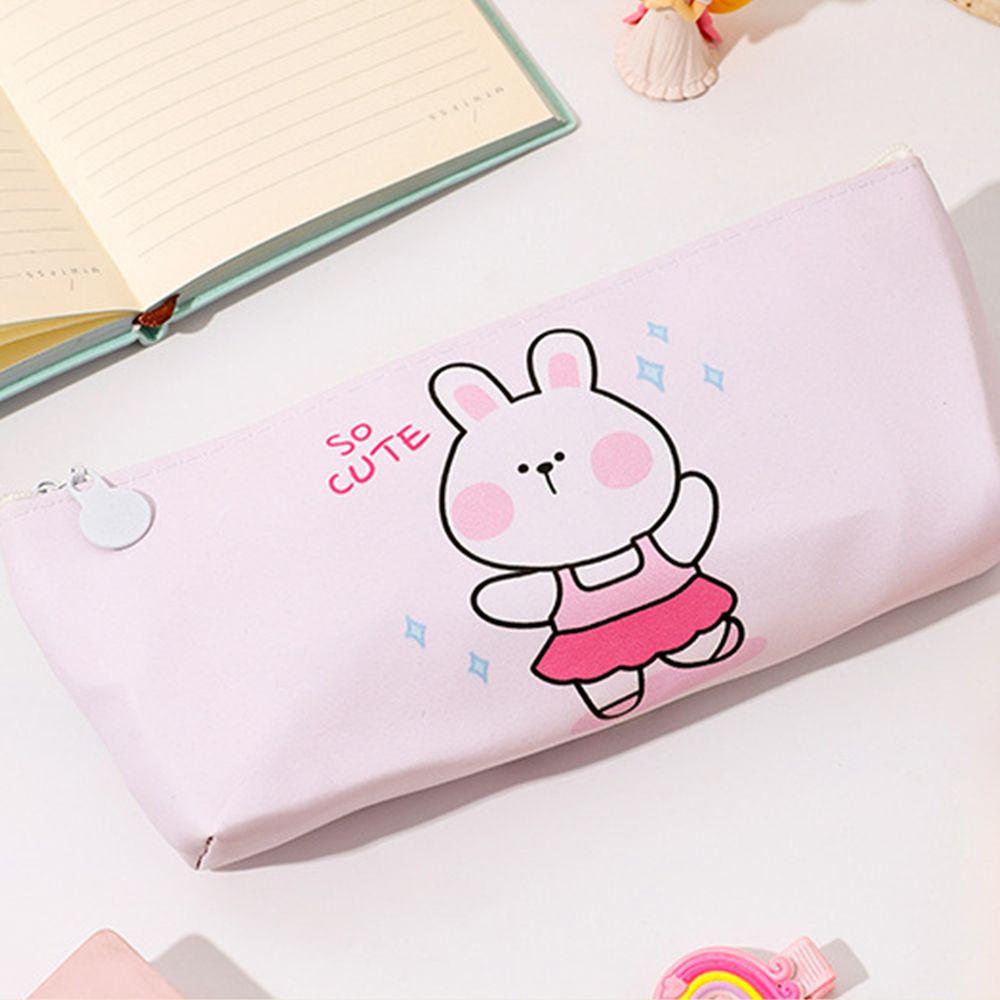 LAYOR1 Pen Bag High Appearance Cartoon Portable Waterproof Wiping Stationery Bag