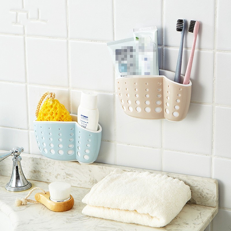 Giá Đựng Đồ Đa Năng Có Cốc Hút Gắn Tường Tiện Lợi