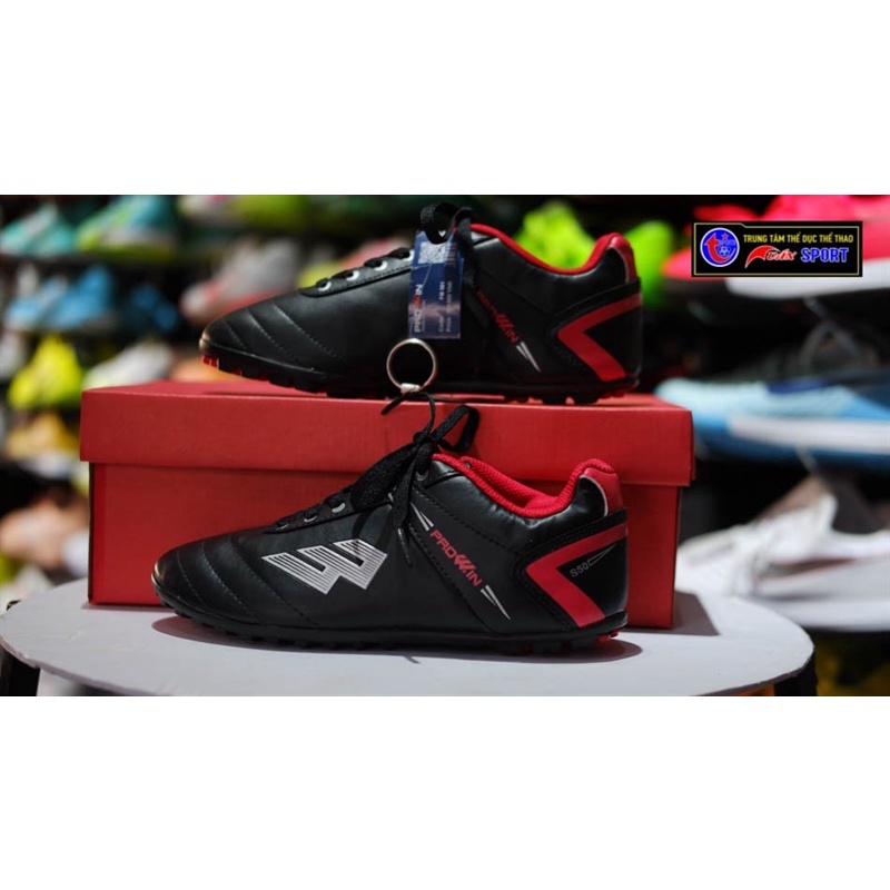 Gìay đá bóng pro win H21 -Đỏ đen