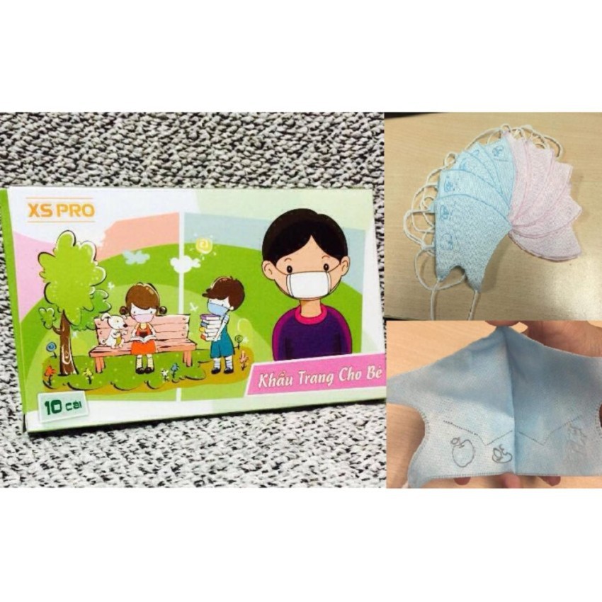 Combo 3hộp 30 cái khẩu trang y tế trẻ em XS PRO | BigBuy360 - bigbuy360.vn