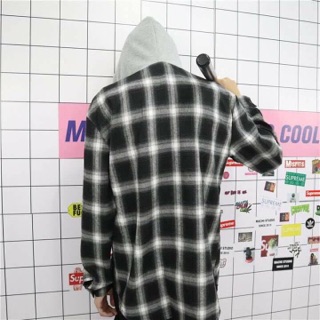 [Ảnh thật] Hoodie flannel