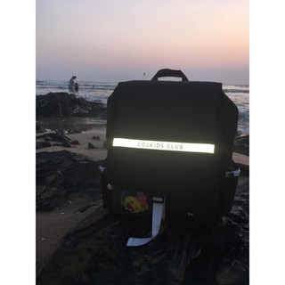 (FREE SHIP 50K)  BALO COLKIDS   PHẢN QUANG  ( TRẮNG/ĐEN )