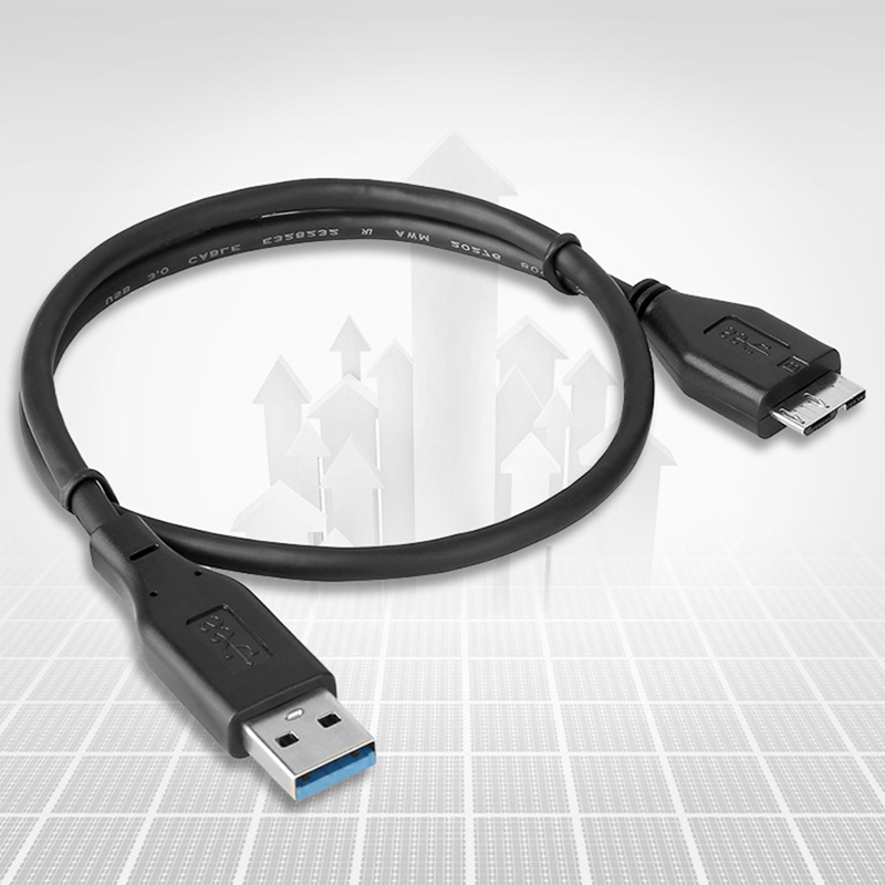 Dây Cáp Truyền Dữ Liệu Màu Đen Chuyển Đổi Đầu Usb 3.0 Sang Đầu Cắm Usb 3.0 Dài 45cm Chất Lượng Cao 2020