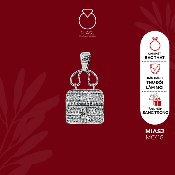 Mặt dây chuyền nữ bạc Ý S925 MiASJ đính đá Cz sáng đẹp cao cấp kiểu teen genz đa dạng mẫu M2