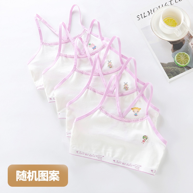 Áo Ngực cotton Không Tay Dành Cho Bé Gái 10 Tuổi / 4-12 Tuổi