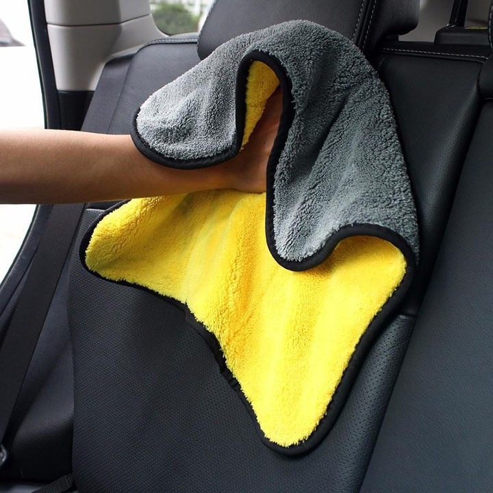 Khăn lau ô tô,khăn lau xe ô tô đa năng chuyên dụng cao cấp 2 lớp chống xước chất liệu microfiber dành cho xe hơi