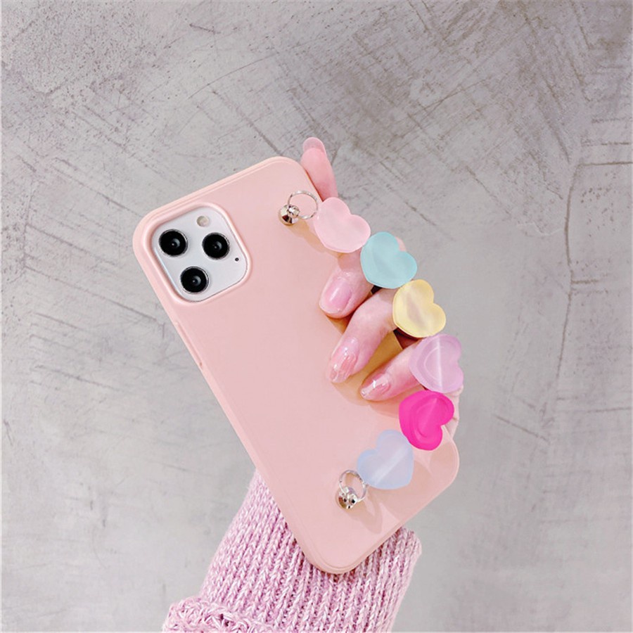 3D Candy Love Heart Wrist Chain Bracelet Soft Silicone Phone Case OPPO RENO 5 PRO 4 3 PRO 2 2Z 2 Realme 6 5 3 PRO A1K A92 A52 A72 A92 FIND X2 PRO R11 R11S R9 R9S PLUS A37 A39 A57 A59 A83 A3 A5 A7 A3S A5S A8 A31 A9 F11 PRO R17 PRO A9 2020 A11X A73