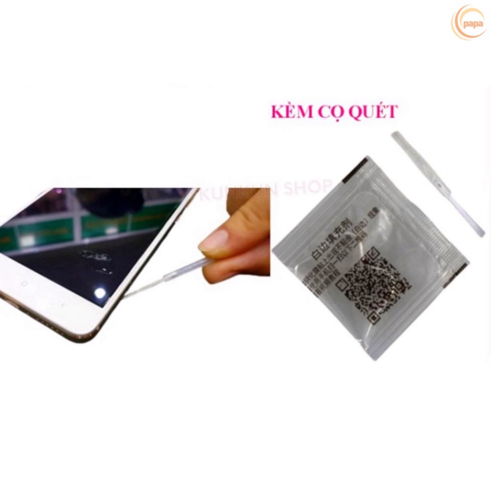 Keo dán chống hở mép kính cường lực