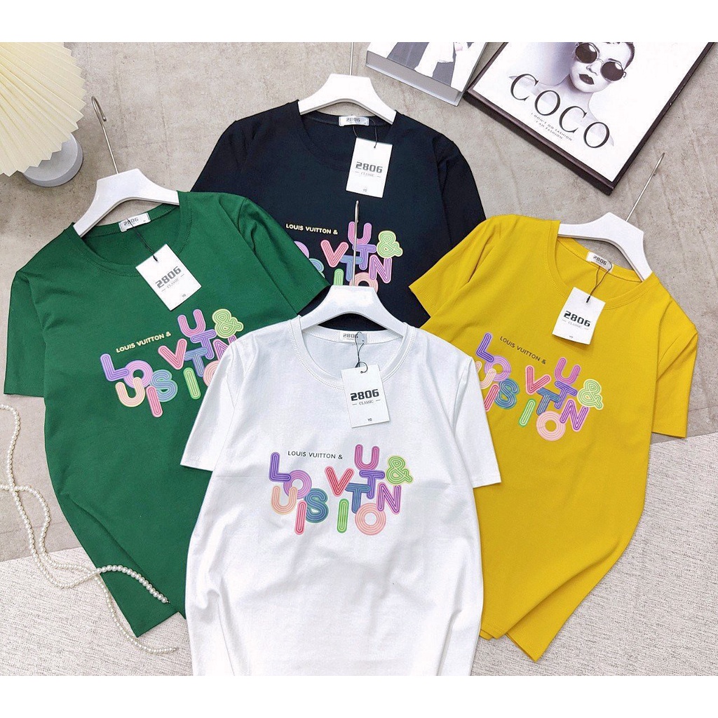 Áo Cotton Thái Nữ Cao Cấp , Áo Thun Nữ Form Rộng Vải Thái Xịn Đẹp Chất Cotton Êm Mịn Mát Shop YUNA