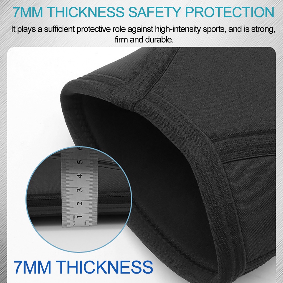 AOLIKES 1 Cặp Băng Quấn Bảo Vệ Đầu Gối 7mm Bằng Neoprene Hỗ Trợ Nâng Tạ