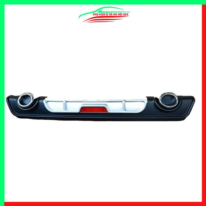 Lippo, líp chia pô ô tô Vios 2014-2018 mẫu 2 pô tròn màu bạc chuẩn form xe thể thao