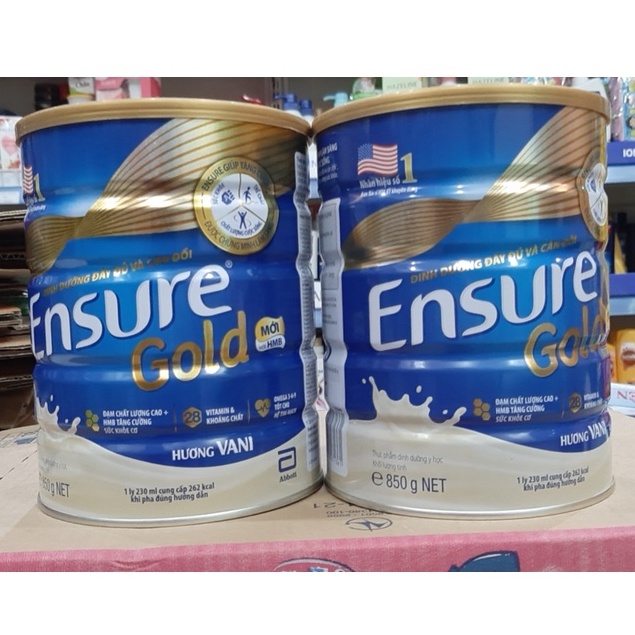 Sữa ensure gold hương vani 850g