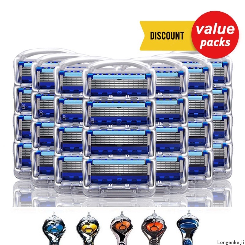 Lưỡi dao cạo râu cho nam 5 lớp an toàn tiện lợi thay thế cho Gillette Fusion 5