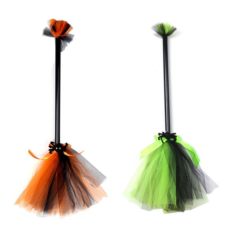 Set Phụ Kiện Nón Phù Thủy Và Chổi Phù Thủy Hóa Trang Halloween Độc Đáo