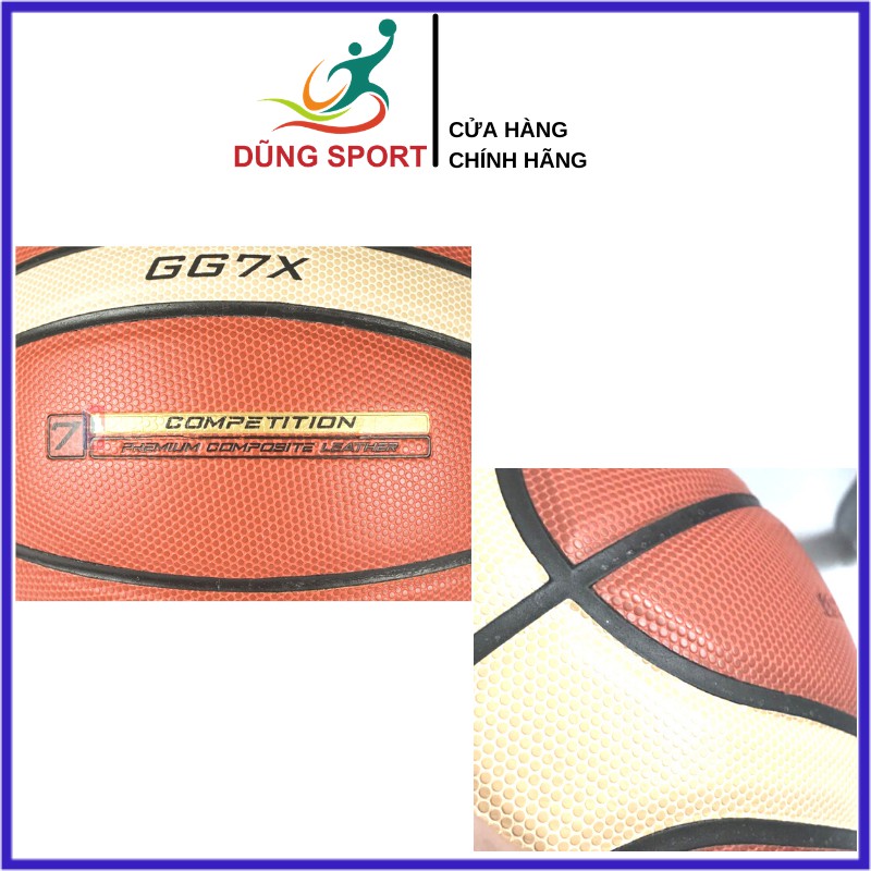 Bóng rổ Molten FIBA GG7X size 7 da PU cao cấp - Chính hãng Thái Lan