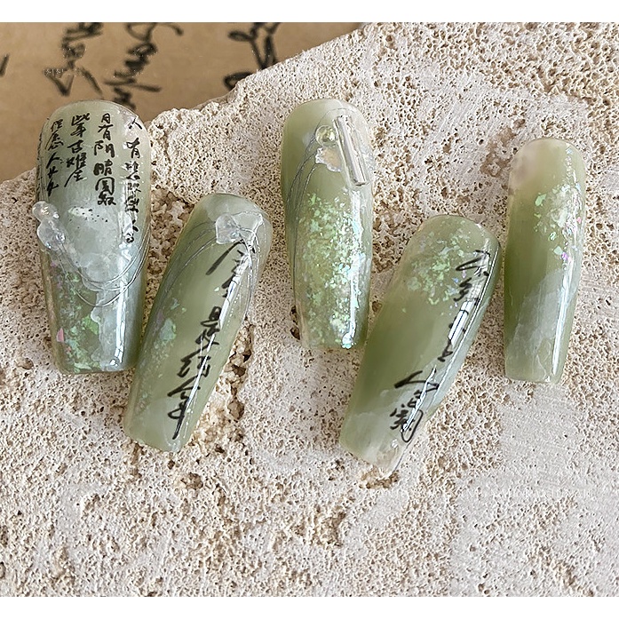 Sticker chữ hán trang trí nail