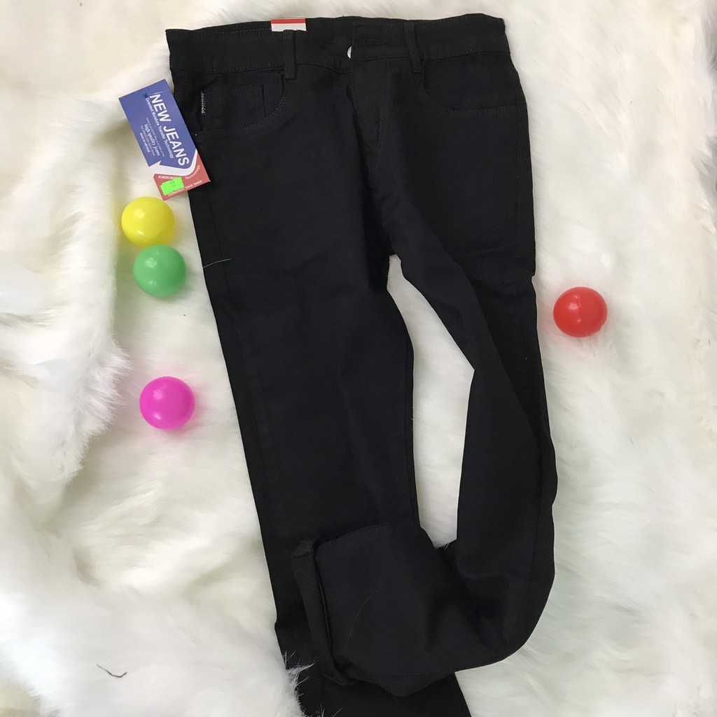 QUẦN JEAN NAM Đen Trơn ảnh thật Cao Cấp Hàn Quốc, Dáng Ôm Ống Côn form chuẩn 155 Bosi | BigBuy360 - bigbuy360.vn