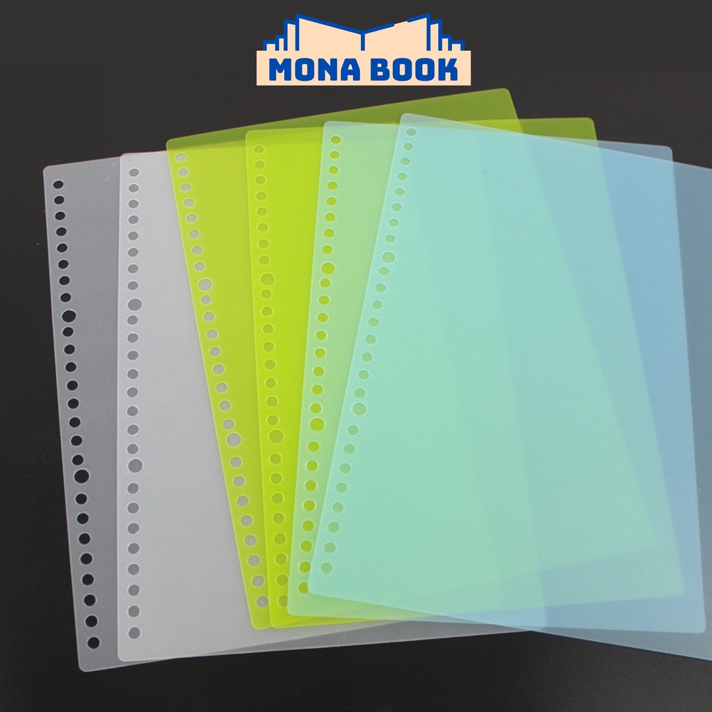 Bìa lá sổ còng binder MONABOOK, bìa nhựa a4 b5 20 26 lỗ