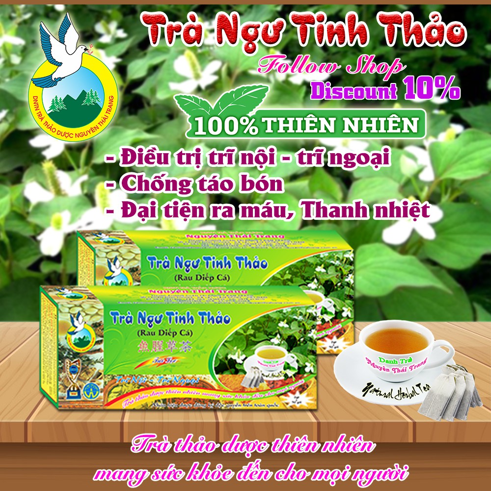 Trà Ngư Tinh Thảo Trị bệnh Trĩ (Hộp 50 Túi Lọc X 2g)- Nguyên Thái Trang – Thảo Dược Thiên Nhiên – Tốt Cho Sức Khỏe