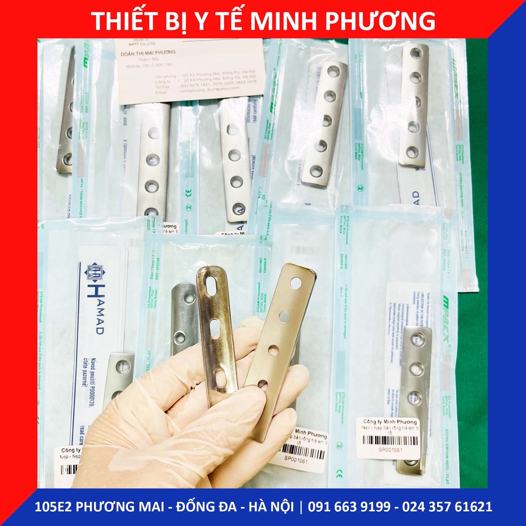 Nẹp bản rộng trẻ em các lỗ