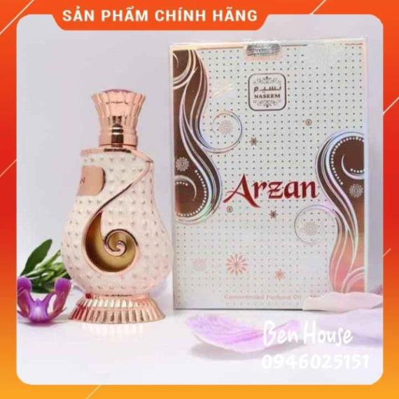 Tinh Dầu Nước Hoa Dubai Arzan Naseem Nội Địa Chính Hãng Cao Cấp Cho Nữ Unisex Mùi Thơm Bán Chạy Nhất TP HC | BigBuy360 - bigbuy360.vn