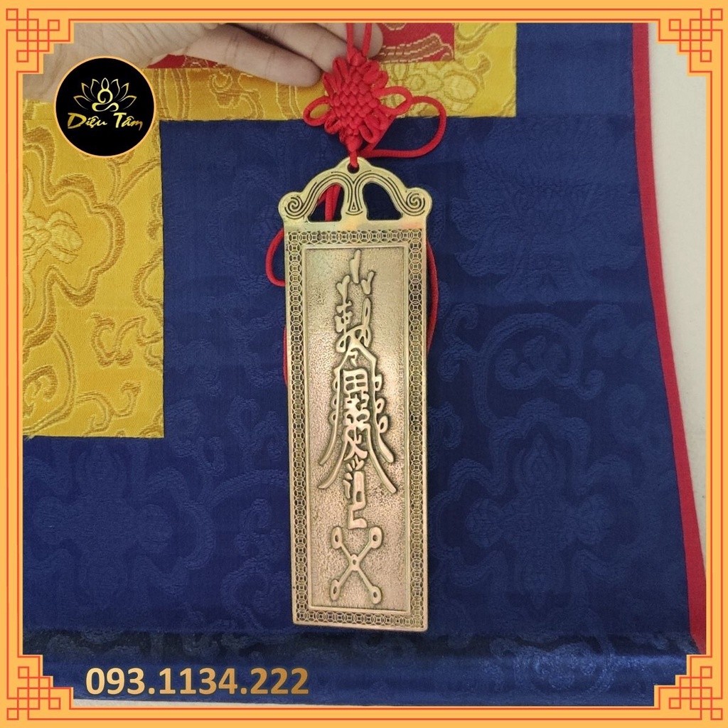 Đồ phong thủy - Thẻ đồng sơn hải trấn phong thủy trấn trạch, hóa giải hướng xấu treo cửa