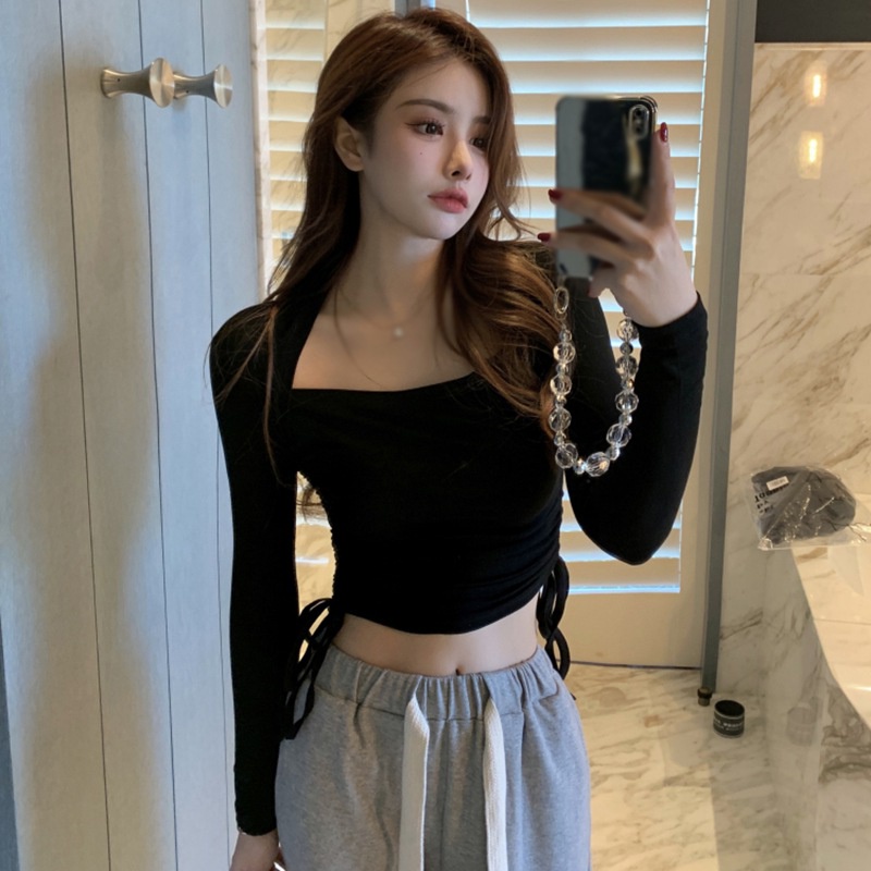 Áo Thun Nữ Tay Dài Dáng Ôm Cá Tính