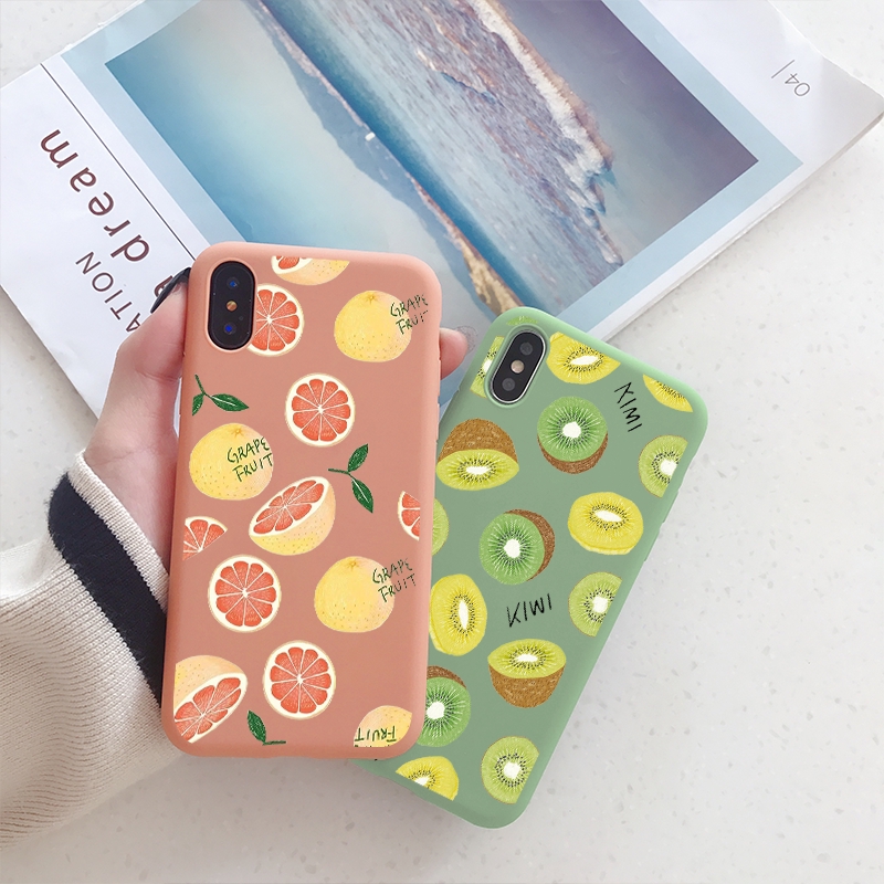Ốp điện thoại mềm họa tiết trái cam/kiwi đẹp mắt dành cho iPhone 6/6S 6+/6S+7/8+ X/XS/XSMax/XR/11/11Pro/11ProMax | BigBuy360 - bigbuy360.vn