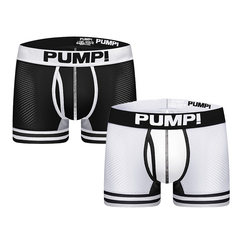 Quần lót boxer lưng thấp dạng lưới thoáng khí thời trang cho nam H599