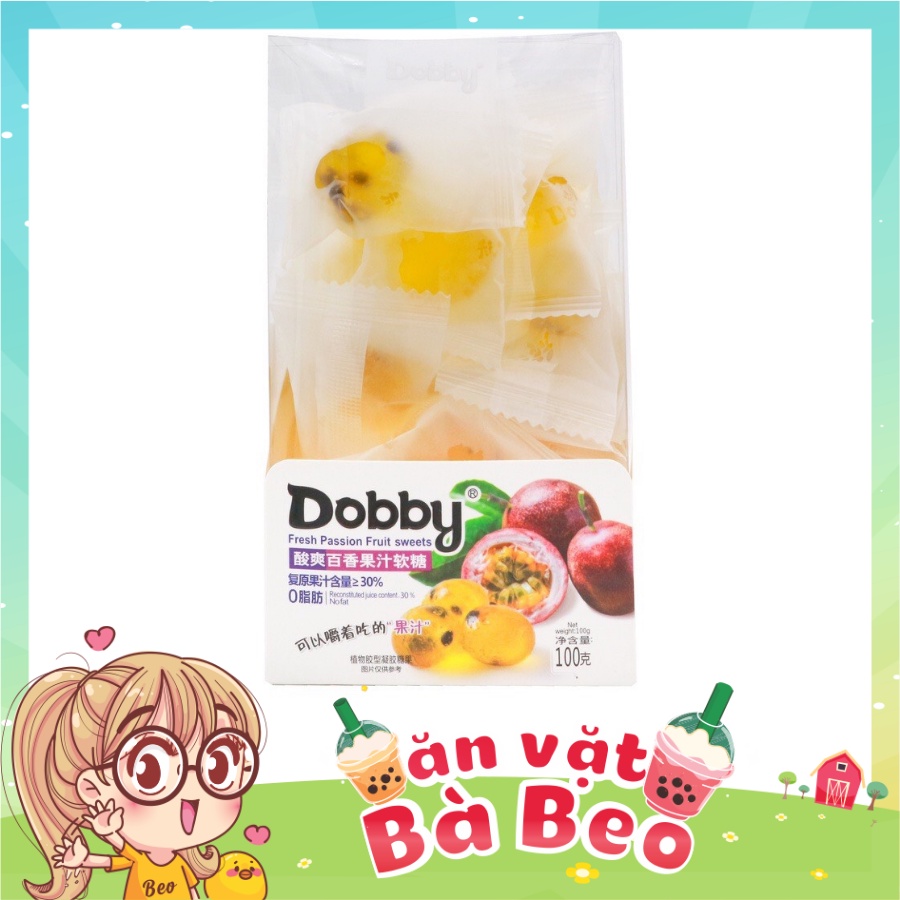 KẸO DẺO DOBBY NHẬP KHẨU ĐÀI LOAN 100G HOTTREN 2022