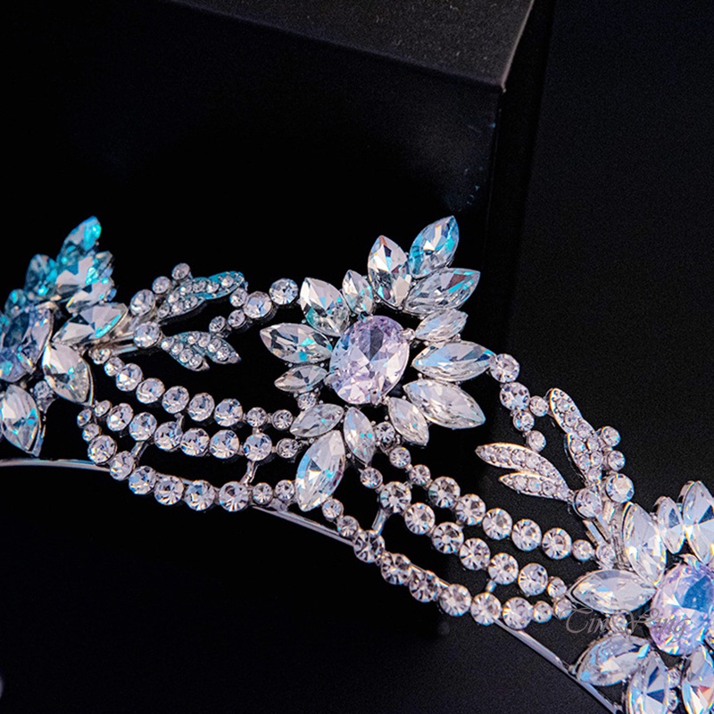 GETNOIVAS Vương miện cô dâu GETNOIVAS đính đá toàn diện sang trọng