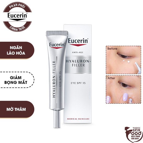 Kem Dưỡng Mắt Ngăn Ngừa Lão Hóa Eucerin Anti-age Hyaluron-filler Eye Cream 15ml