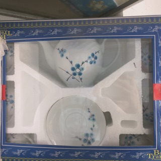 Bộ ấm chén Bát Tràng