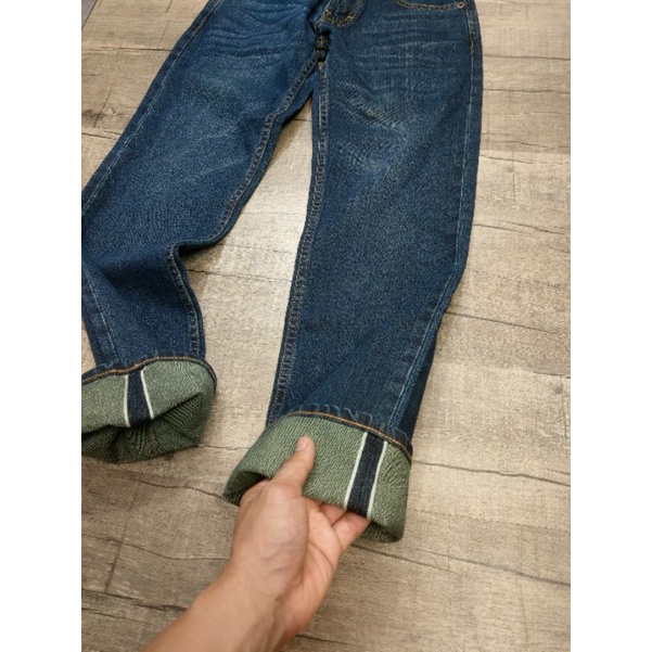 Quần levi's nam màu rêu lai biên