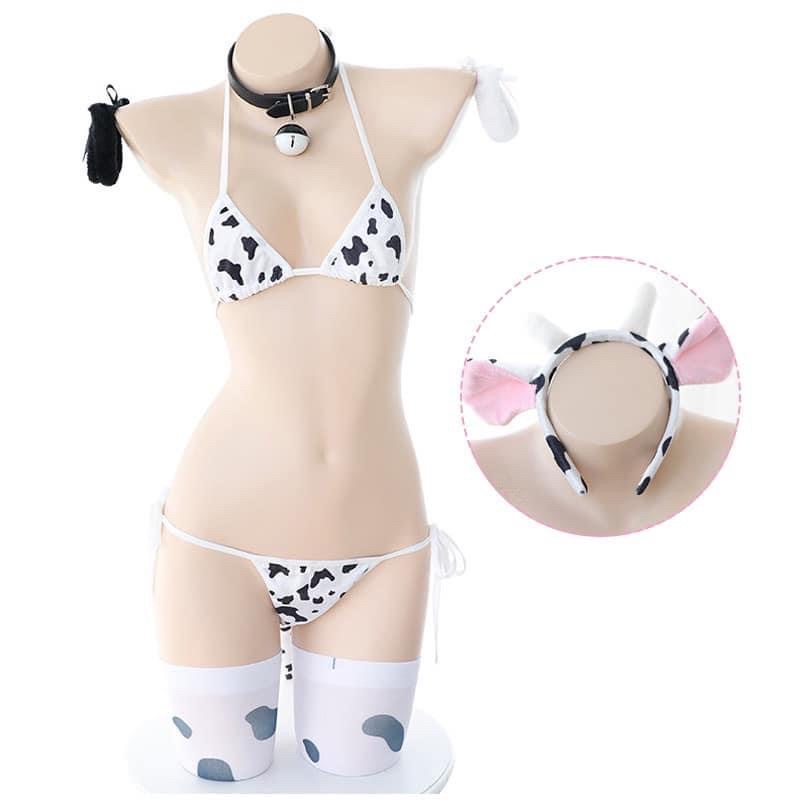 BỘ ĐỒ NGỦ HOÁ TRANG BÒ SỮA BIG SIZE