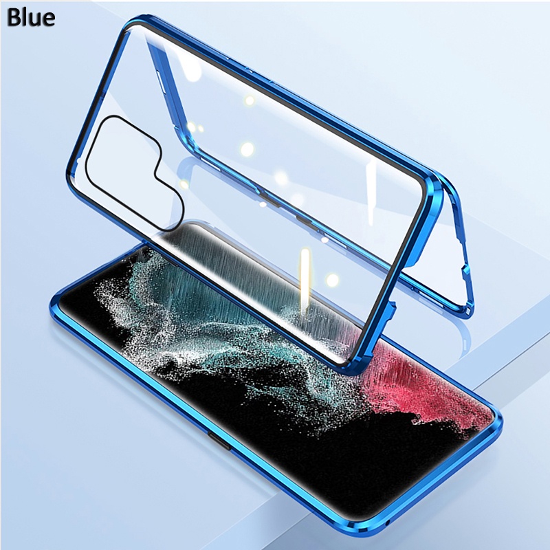 Ốp Điện Thoại Hai Mặt Kính Cho Samsung Galaxy S23 Ultra S23 Plus Samsung S22 Ultra