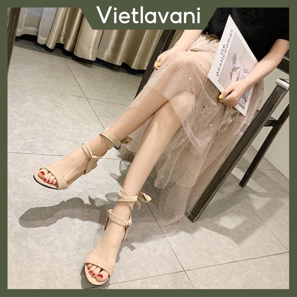 Sandal Cột Dây Da Lộn 7 Phân Phong Cách Trẻ Trung Mã XK_S30