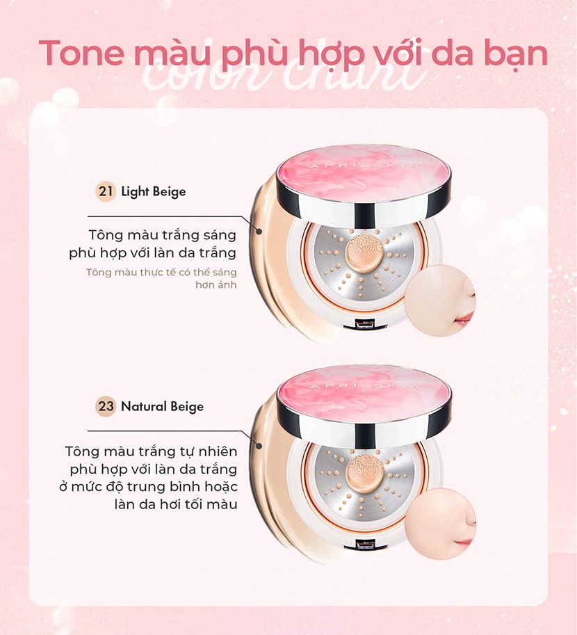 Phấn Nước April Skin Magic Essence Shower Cushion SPF50/PA++++ (13g)