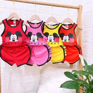 Bộ ba lỗ mickey núp cho bé gái